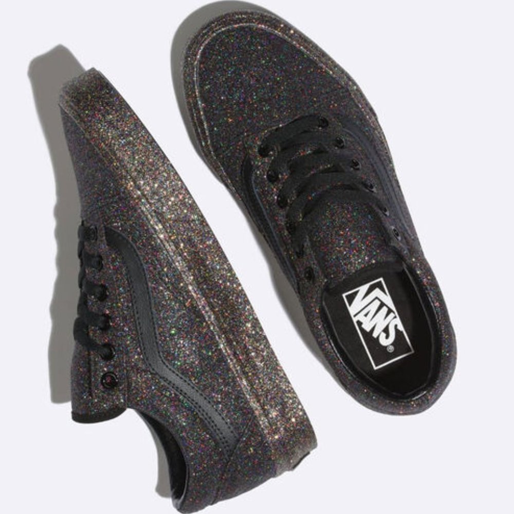Old Skool Van's - Black W/ Rainbow Glitter - Unsex